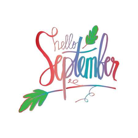 3,480 Hello September Stock Vector Illustration And Royalty Free.