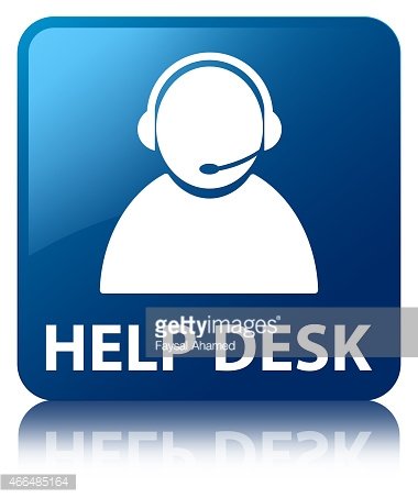 Help Desk (customer Care Icon) Blue Square Button stock vectors.
