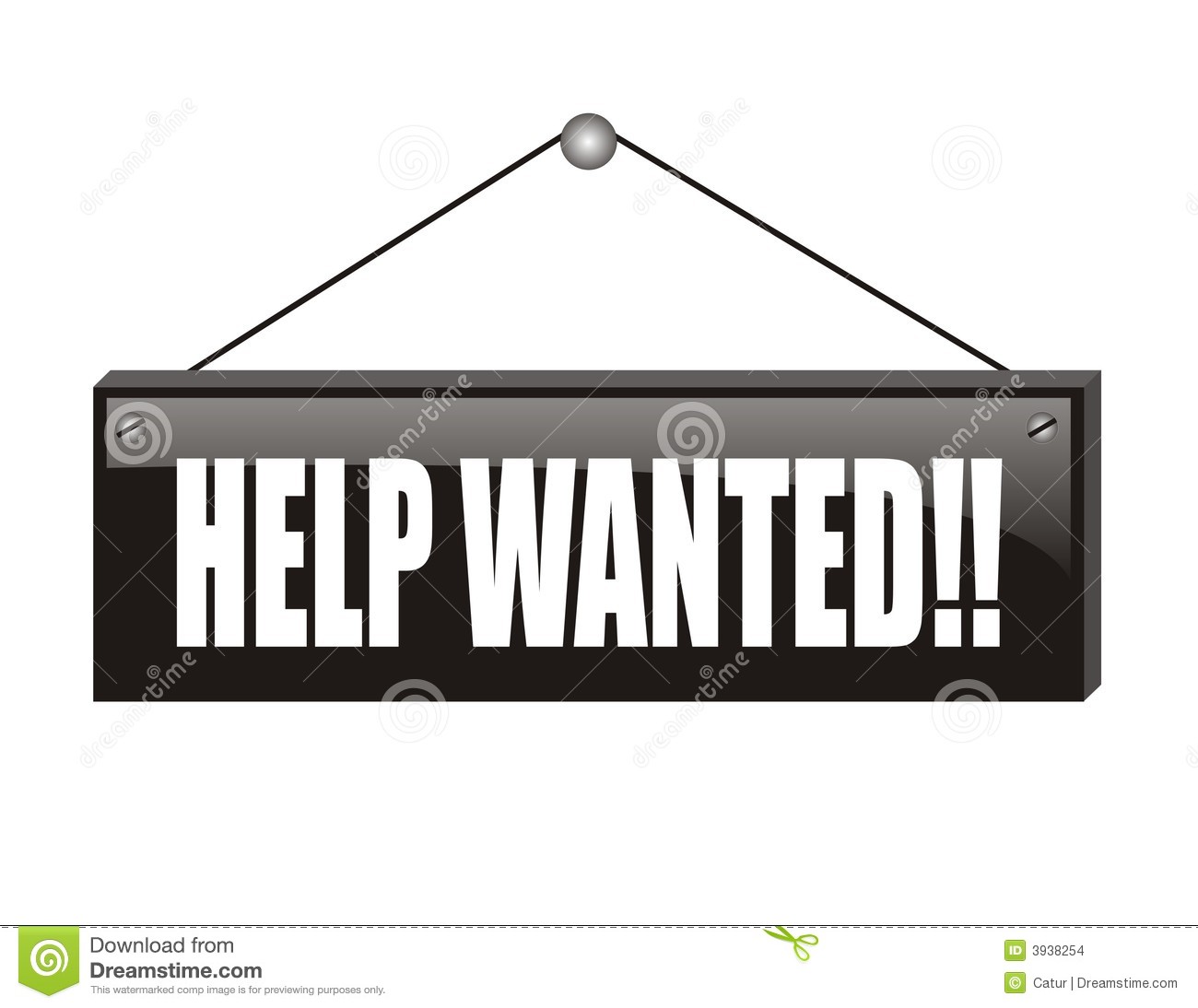 141 Help Wanted free clipart.