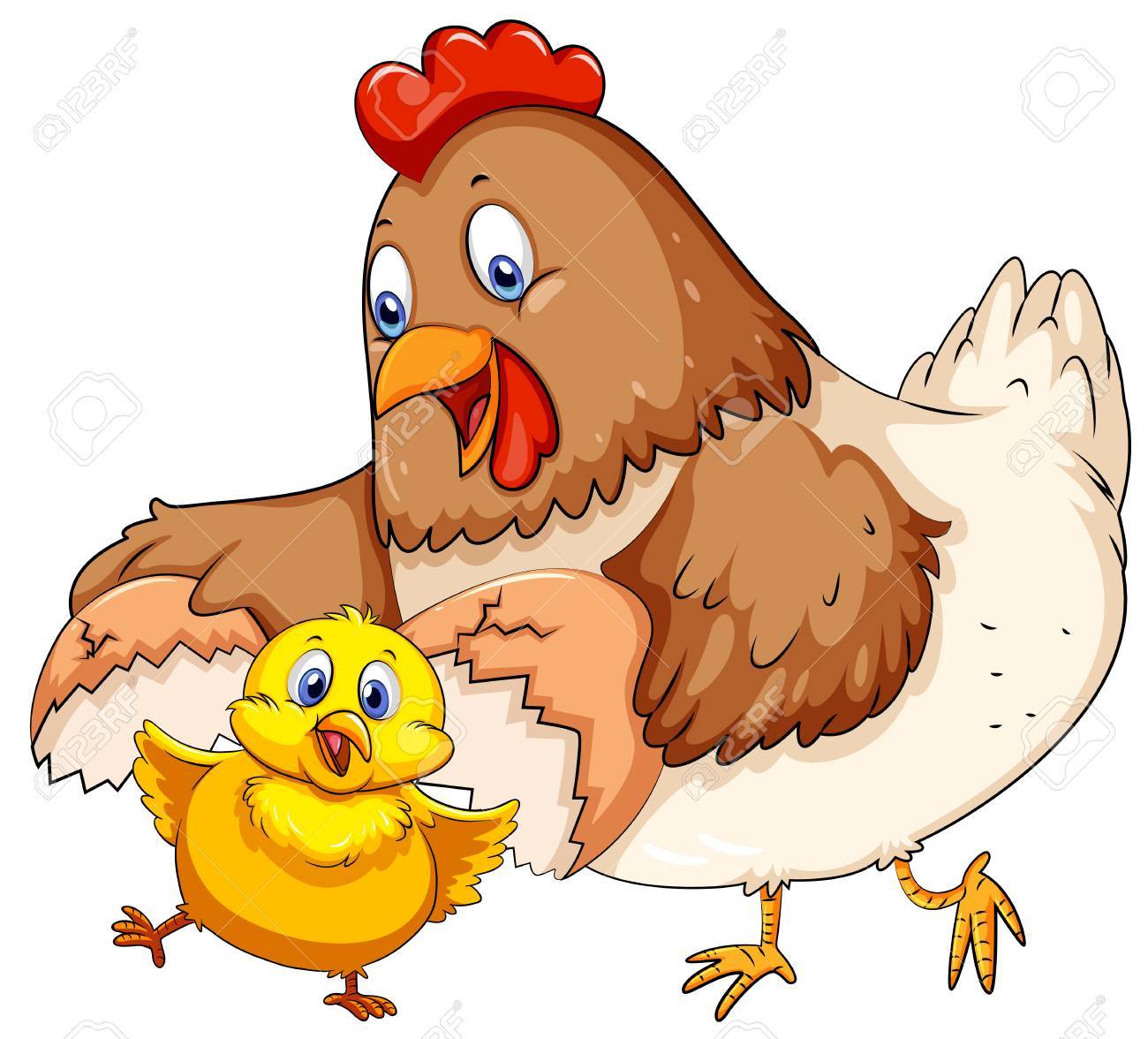 1724 Chick free clipart.