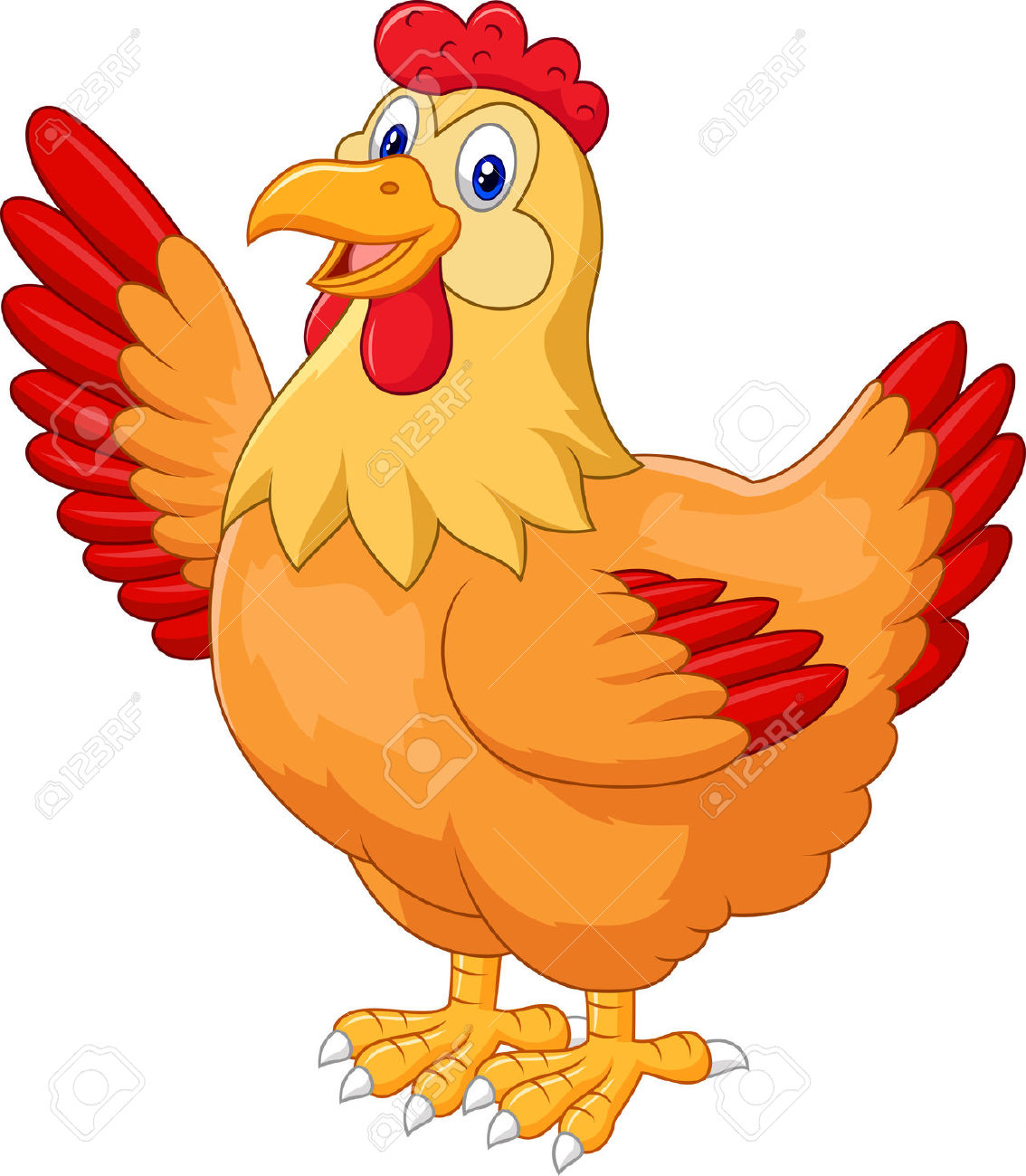 Hen Cartoon Images : Happy Cartoon Hen Royalty Free Stock Photography ...