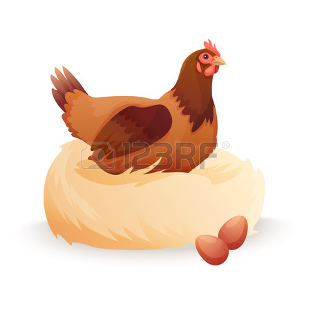 hen sitting in nest black silhouette clipart 20 free Cliparts