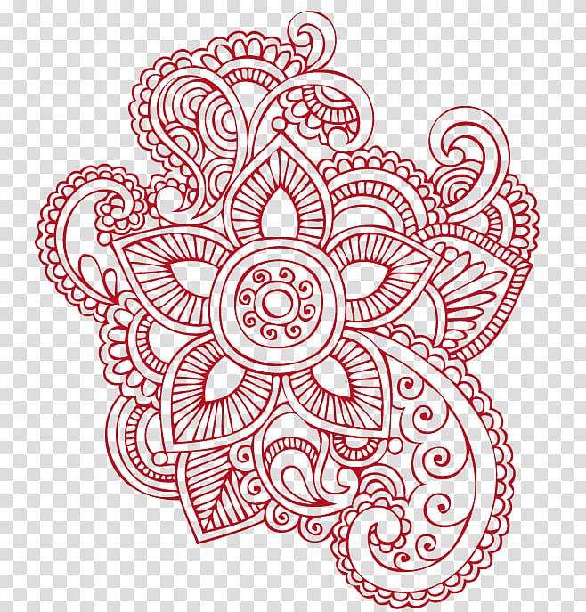 Red mhendi artwork, Tattoo Mehndi Paisley Henna, henna.