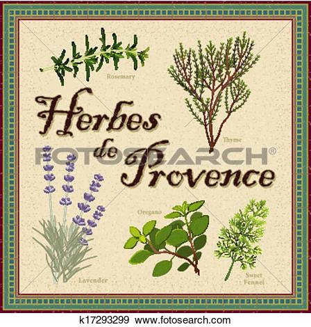 Clip Art of Herbes de Provence French Blend k17293299.