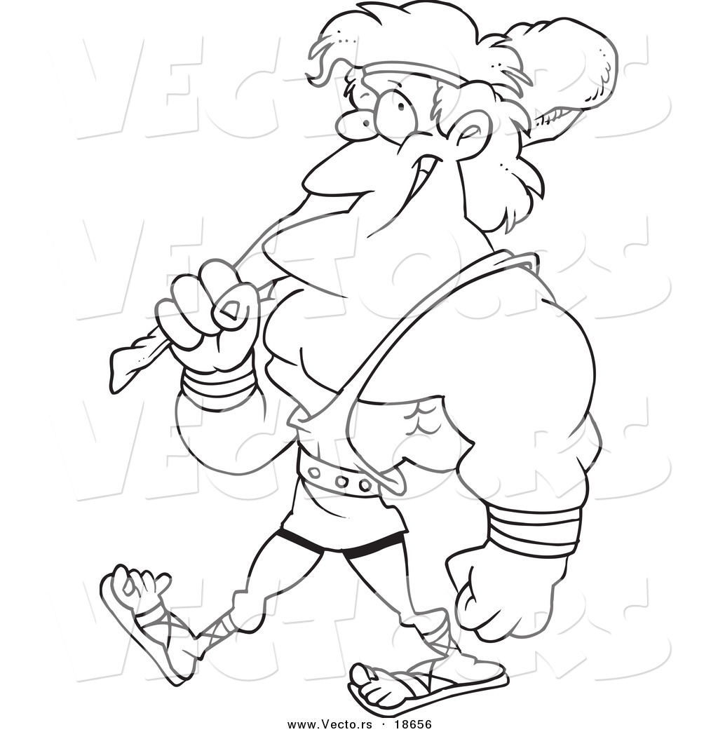 Hercules Black And White Clipart.