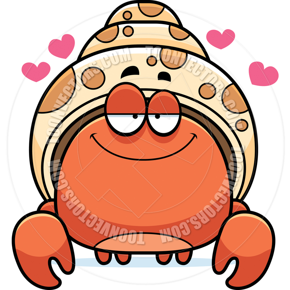 Cute Hermit Crab Clipart.