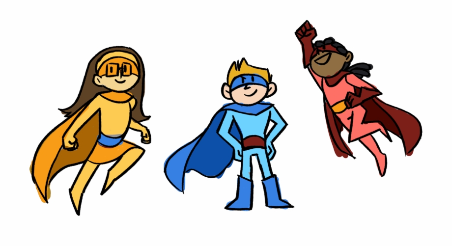 Cartoon Super Hero Clip Art.