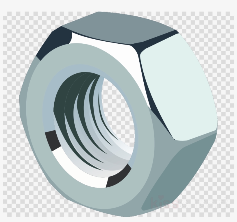 Nut Clipart Nut Bolt Fastener Transparent PNG.