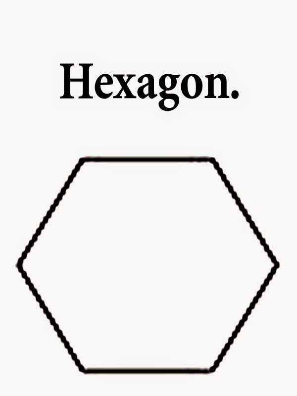 hexagon clipart outline