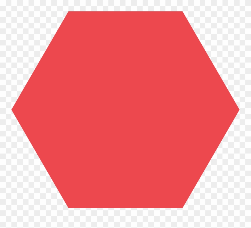 Red Hexagon Shape Clipart (#4526114).