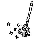 Stock Illustration of cartoon broom k15571768.