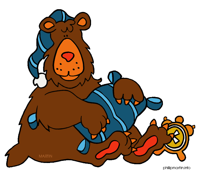 Hibernating Bear Clipart.