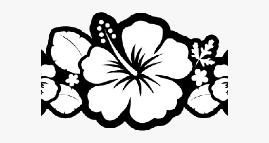 Hibiscus Clipart Outline.