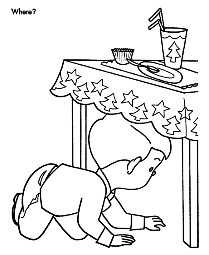 Christmas Party Coloring Pages.