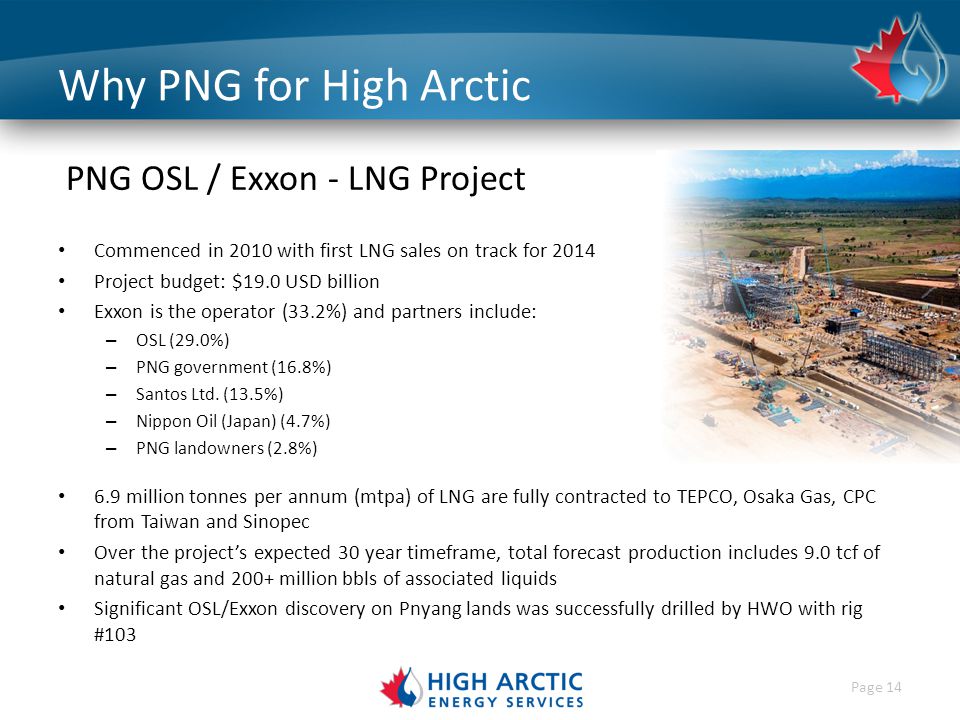 High Arctic Energy Services Corporate Presentation.