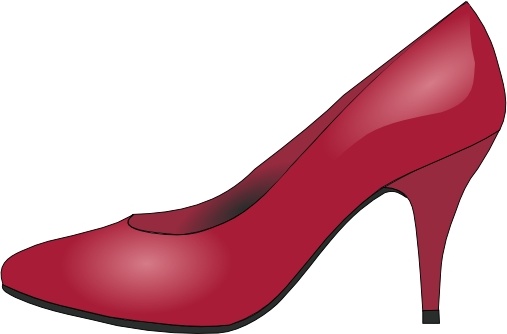 High Heels Red Shoe clip art Free vector in Open office drawing.