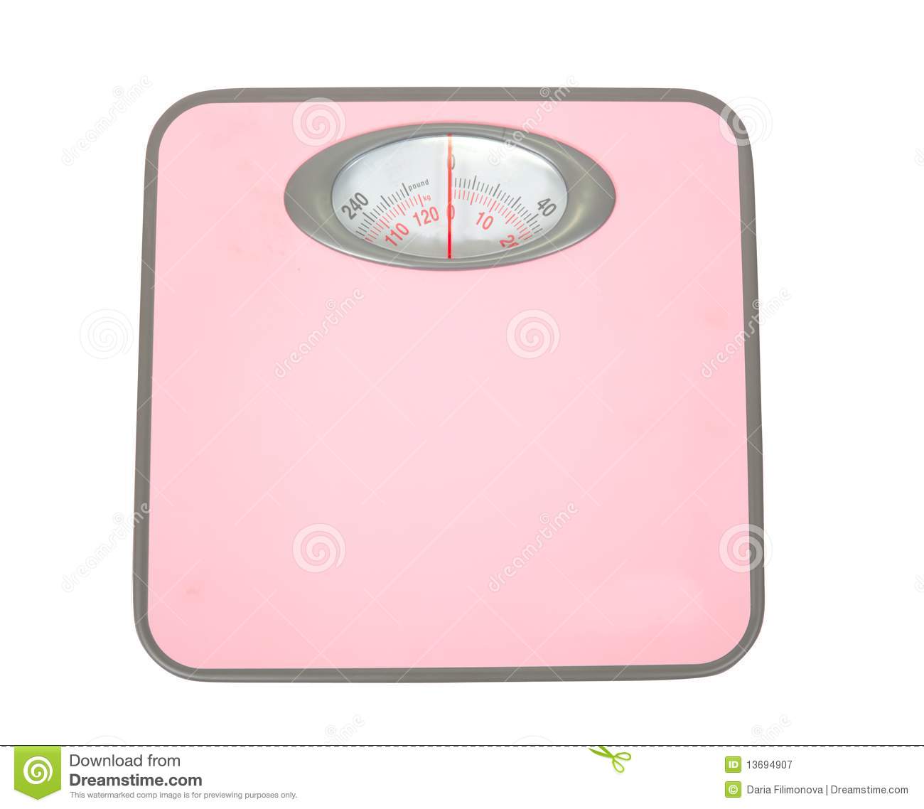 Weighing Scales High Key Isolated On White Background #aU7qWH.