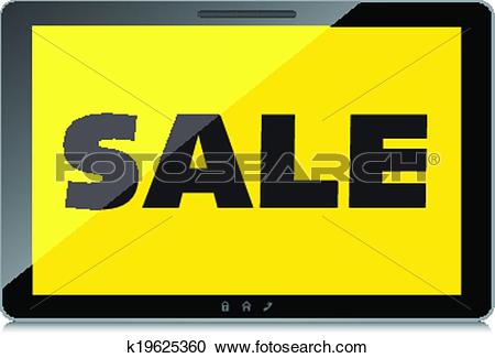 Clipart of Sale, markdown, discount on High.