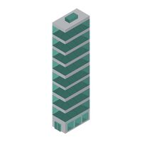 High rise building Vector Image.
