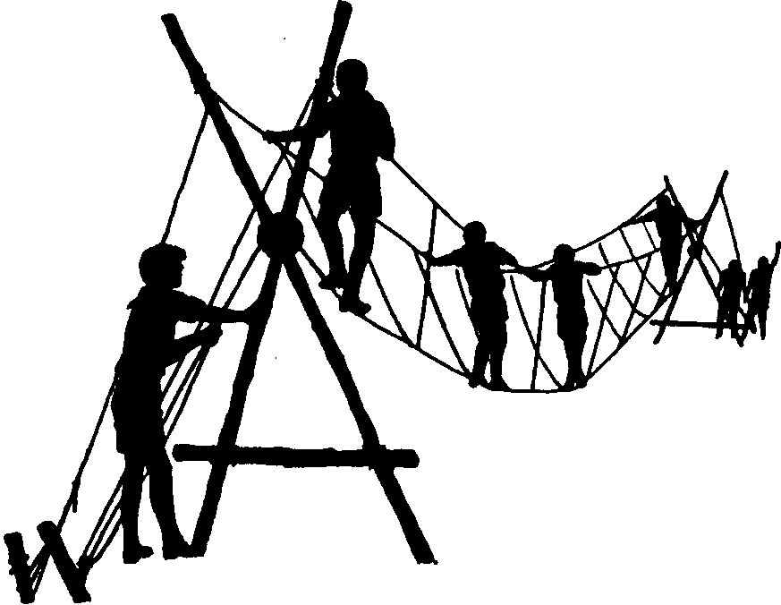 Ropes course clip art.