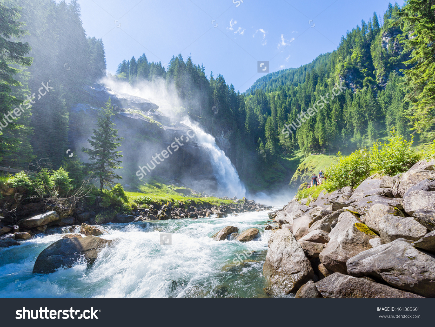 Krimml Waterfalls High Tauern National Park Stock Photo 461385601.