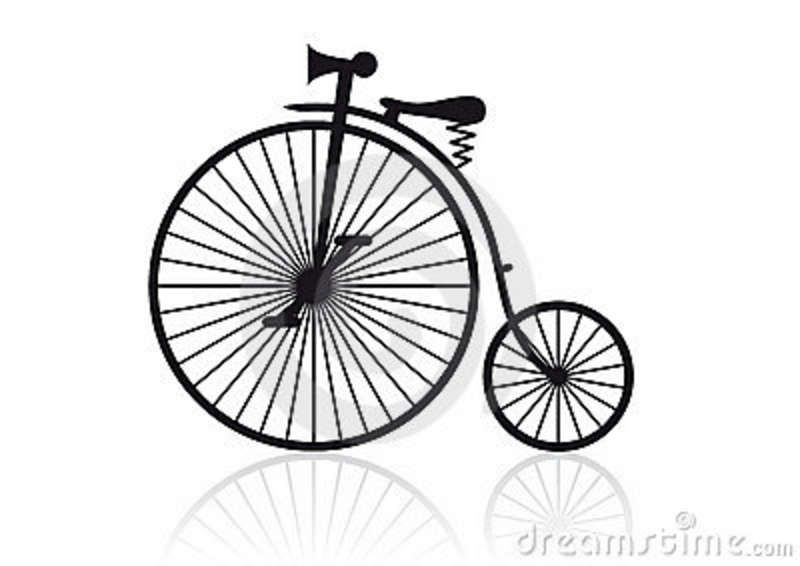 High Wheel Bicycle Royalty Free Stock Images.