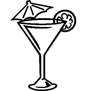 Beverage glass clipart.