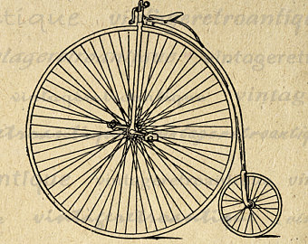 High wheel bicycle.