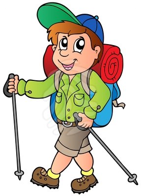 Hiking Clipart.