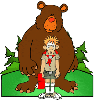 Boy Scout Hiking Clipart.