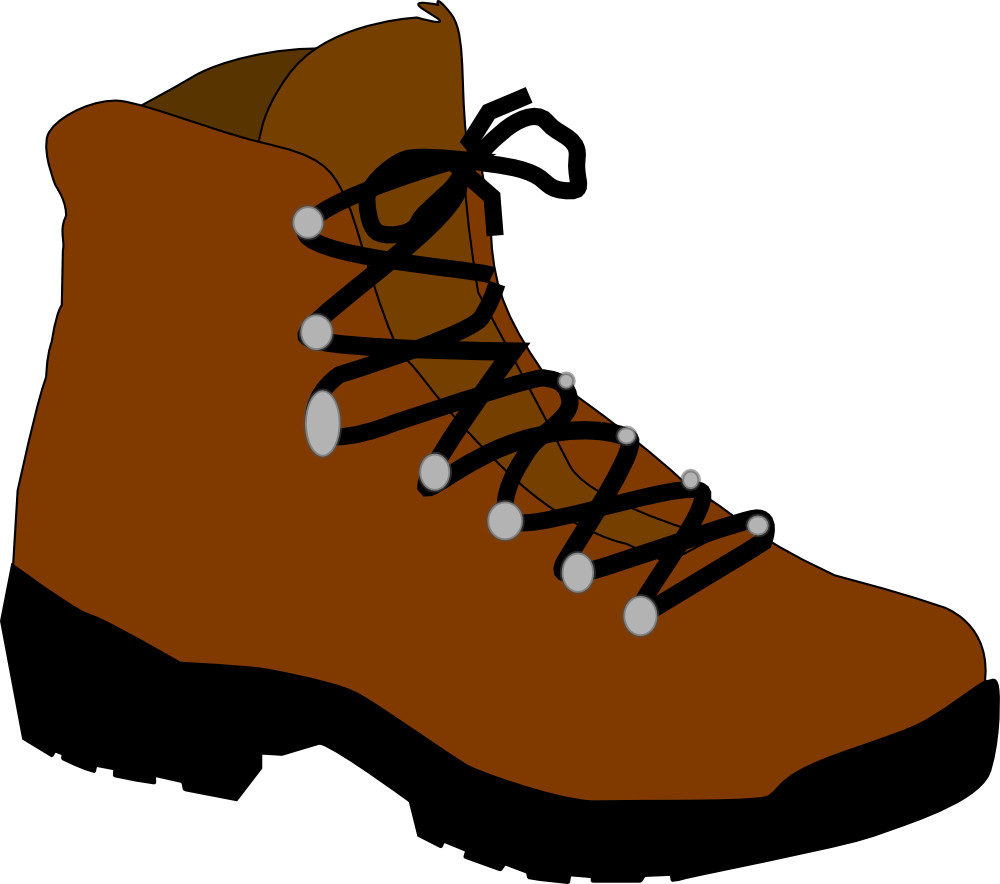 Hiking Boot Clip Art.