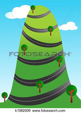 Stock Illustration of winding road k1062509.