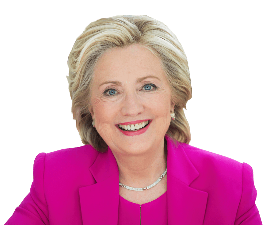 Hillary Clinton transparent background image.
