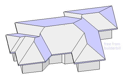 a complex hip roof.