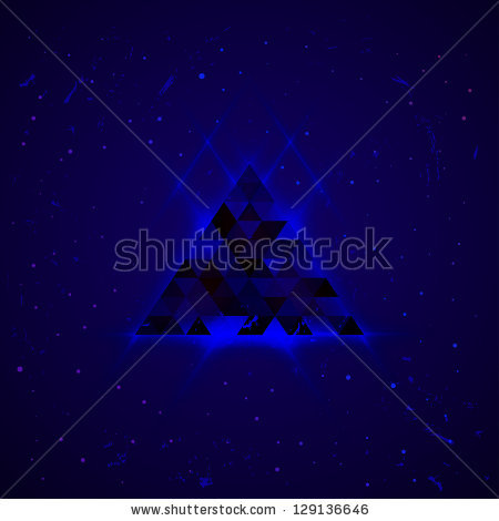 Hipster Space Triangle Mystic Galaxy Astral Stock Vector 129136538.