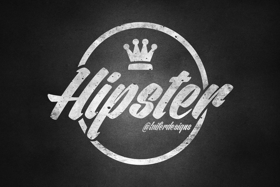 Hipster logo design.