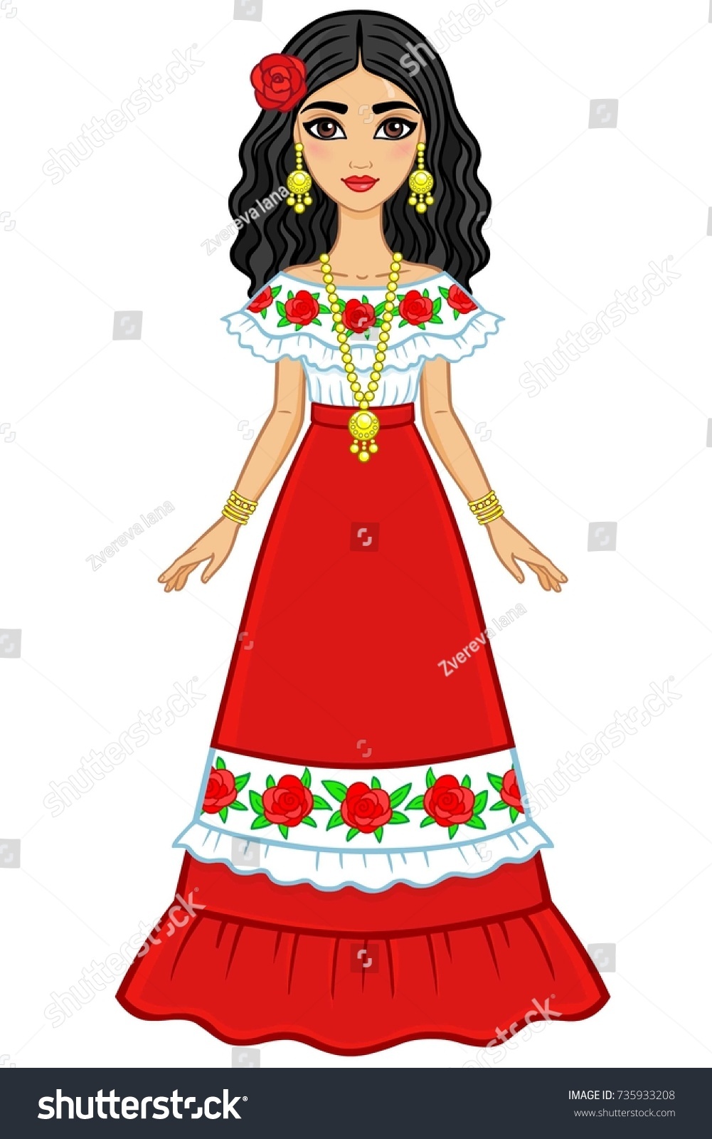 Mexican Girl Clipart (99+ images in Collection) Page 1.