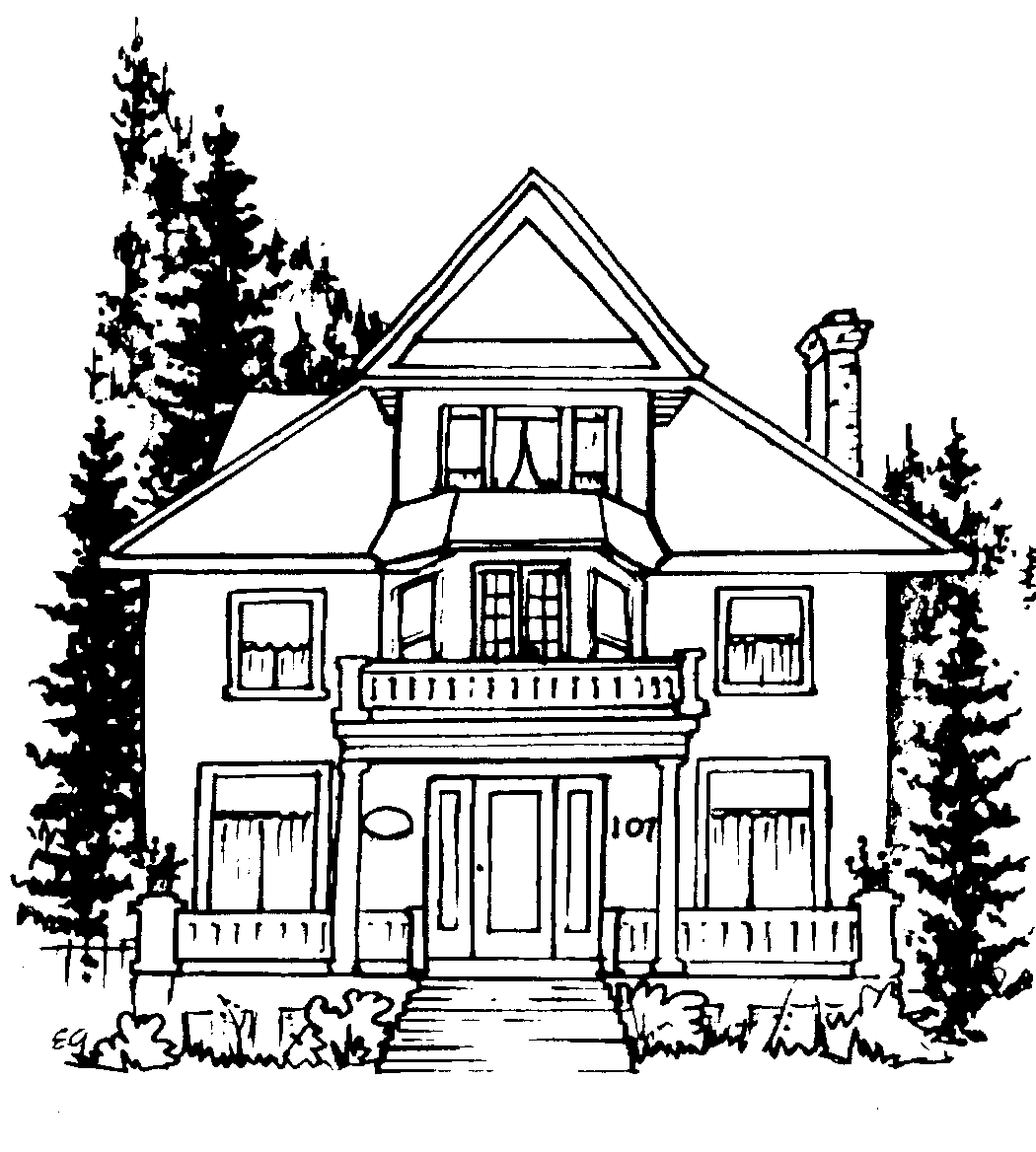 Drawings Of Houses Clipart.