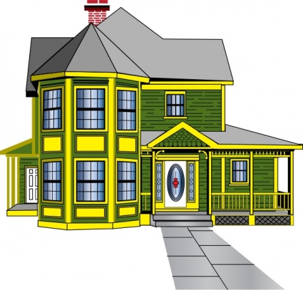 Rich house clipart.