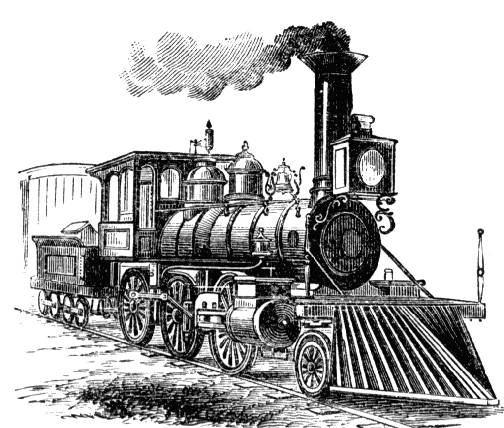Steam Train Clipart.