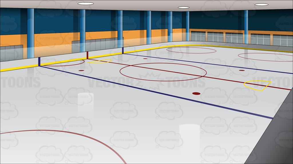 Ice Hockey Rink Background.