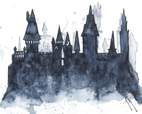 hogwarts castle silhouette clipart Castle Harry Potter Hogwarts.