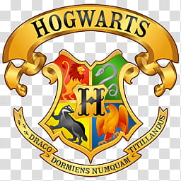 Harry Potter, Hogwarts logo transparent background PNG.