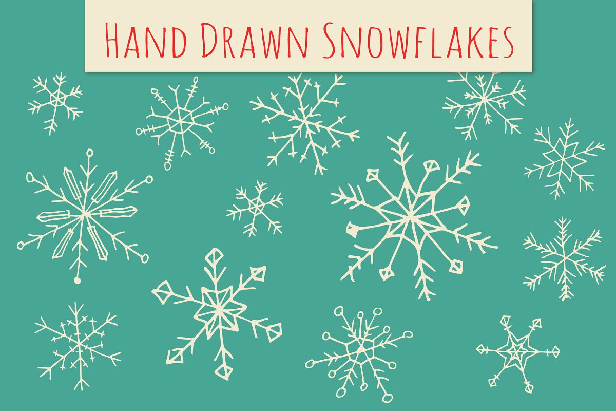 Holiday Snowflakes ClipArt.