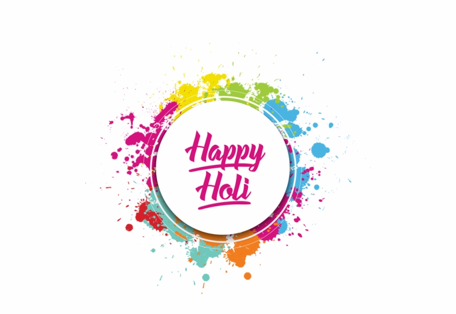 Happy Holi, Colour Splash, Label, Happy Holidays.
