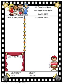 Editable Classroom Forms and Substitute Info. Rock and Roll Kids.