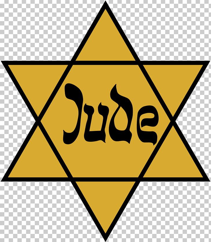 The Holocaust Star Of David Yellow Badge Jewish People Judaism PNG.
