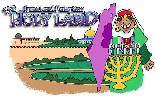 Clipart holy land map.