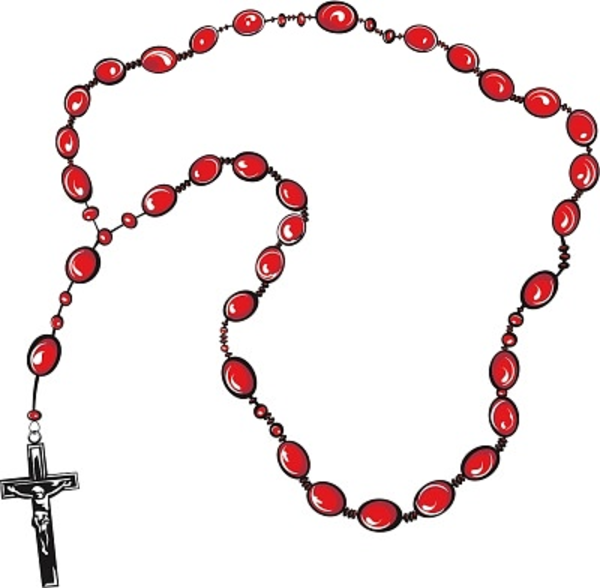 598 Rosary free clipart.