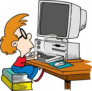 People Using Computers Clipart.